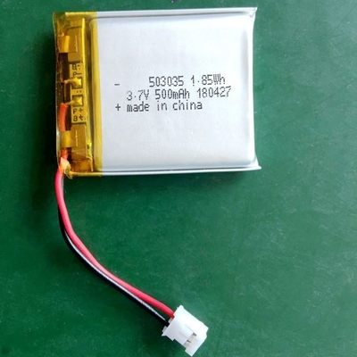 3.7V باتری های لیپو سفارشی باتری های لیتیوم یون پلیمر 520mAh باتری 503035 برای دستگاه پوشیدنی