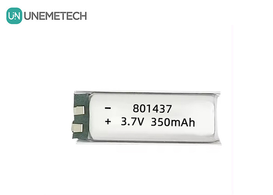 801437 3A باتری پلیمر با سرعت بالا 3.7v 350mah باتری لیپو برای دستگاه های الکترونیکی IoT