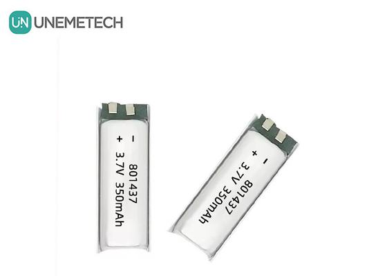 801437 3A باتری پلیمر با سرعت بالا 3.7v 350mah باتری لیپو برای دستگاه های الکترونیکی IoT