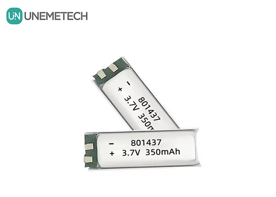 801437 3A باتری پلیمر با سرعت بالا 3.7v 350mah باتری لیپو برای دستگاه های الکترونیکی IoT
