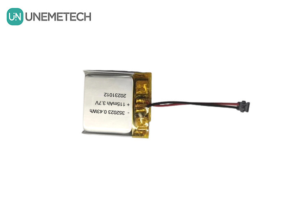 عمده فروشی باتری های لیپو قابل شارژ 352023 3.7V 115mAh باتری پلیمر لیتیوم یون برای ردیاب GPS