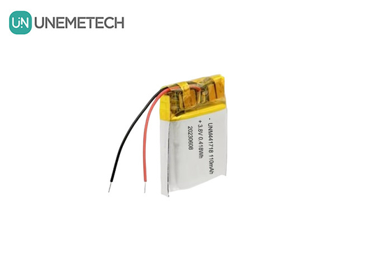 3.8V 441718 باتری لیتیوم یون پلیمر ولتاژ بالا 110mAh برای دستبند پزشکی