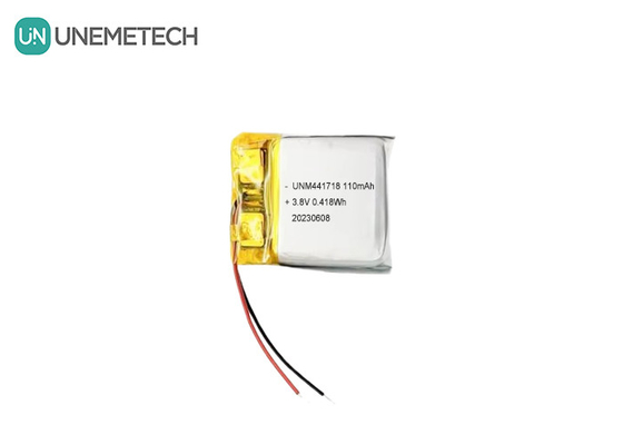 3.8V 441718 باتری لیتیوم یون پلیمر ولتاژ بالا 110mAh برای دستبند پزشکی