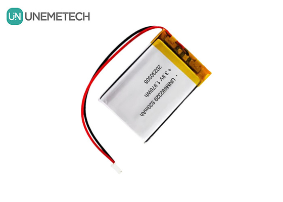 باتری لیتیوم ولتاژ بالا CE 4.35V 682329 520mAh 3.8V باتری لیتیوم یون قابل شارژ