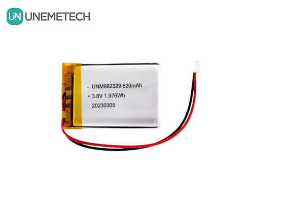 باتری لیتیوم ولتاژ بالا CE 4.35V 682329 520mAh 3.8V باتری لیتیوم یون قابل شارژ