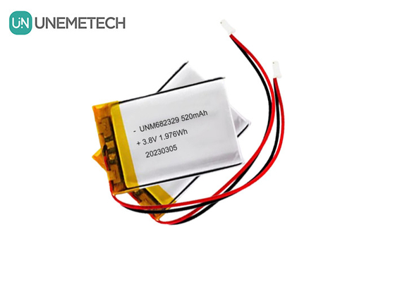 باتری لیتیوم ولتاژ بالا CE 4.35V 682329 520mAh 3.8V باتری لیتیوم یون قابل شارژ