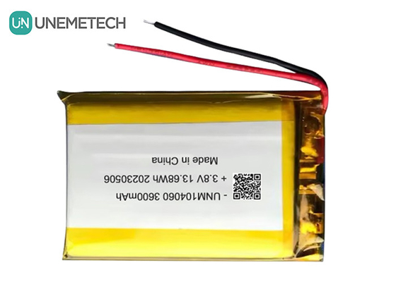 UNEMETECH 4.35V باتری لیپو ولتاژ بالا 104060 3.8V 3600mAh باتری لیتیوم یون پلیمر