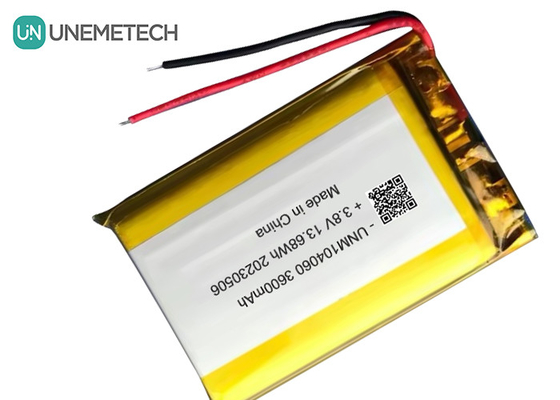 UNEMETECH 4.35V باتری لیپو ولتاژ بالا 104060 3.8V 3600mAh باتری لیتیوم یون پلیمر