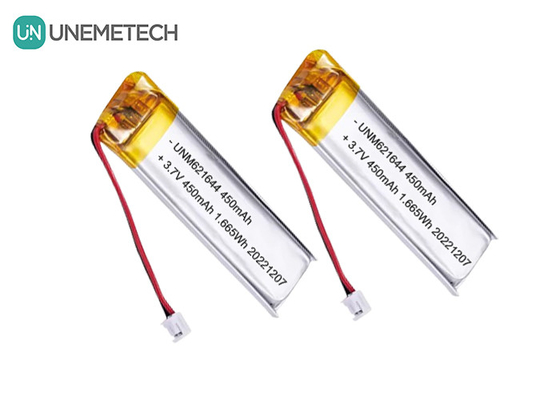 UNEMETECH 3.7V 450mAh باتری شارژ پذیر لیپو سفارشی 621644 برای قلم الکترونیکی