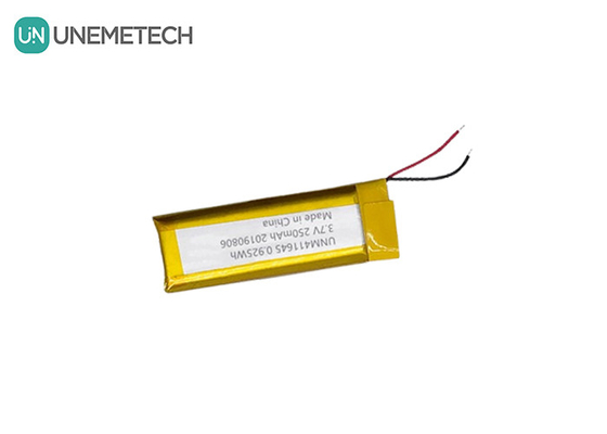 3.7V 250mAh باتری پلیمر لی 411645 / بسته باتری شارژ پذیر لیپو برای دستگاه POS