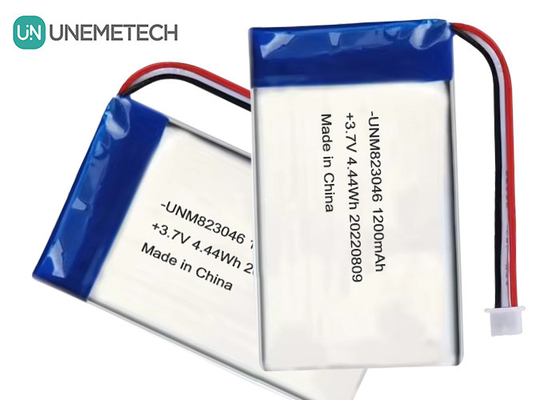 باتری پلیمر لیتیوم قابل شارژ 3.7 V 1200mah 4.44 Wh 823046