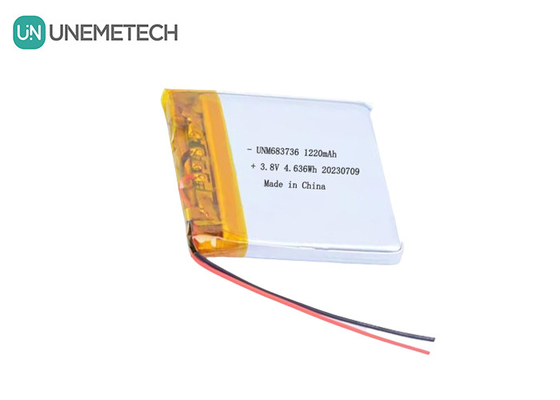 OEM 4.35V باتری های پلیمر لیتیوم ولتاژ بالا 1220mAh 683736 با چرخه عمر طولانی