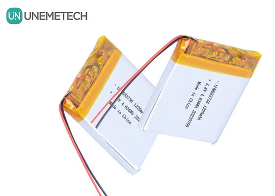 OEM 4.35V باتری های پلیمر لیتیوم ولتاژ بالا 1220mAh 683736 با چرخه عمر طولانی