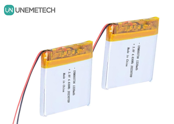 OEM 4.35V باتری های پلیمر لیتیوم ولتاژ بالا 1220mAh 683736 با چرخه عمر طولانی