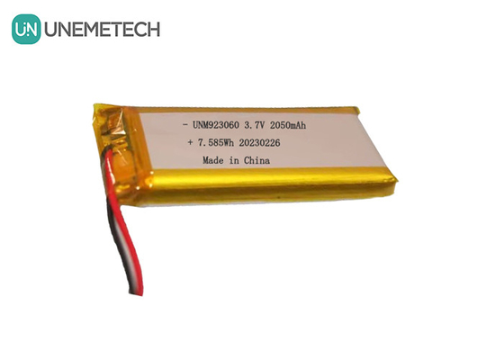 بسته باتری لیپو با طول عمر طولانی 3.7V 2050mAh 923060 برای محصولات دیجیتال