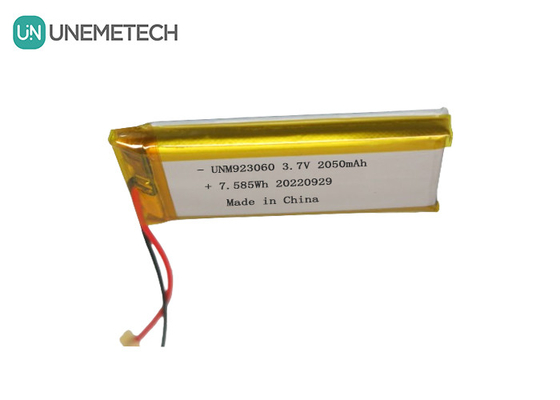 بسته باتری لیپو با طول عمر طولانی 3.7V 2050mAh 923060 برای محصولات دیجیتال