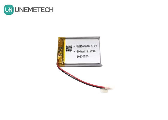باتری لیتیوم یون قابل شارژ 503040 3.7V باتری لیپو 600mAh با محافظ محافظ برای سیستم هشدار