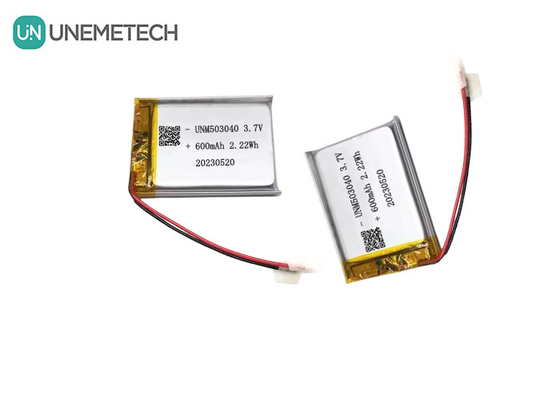باتری لیتیوم یون قابل شارژ 503040 3.7V باتری لیپو 600mAh با محافظ محافظ برای سیستم هشدار