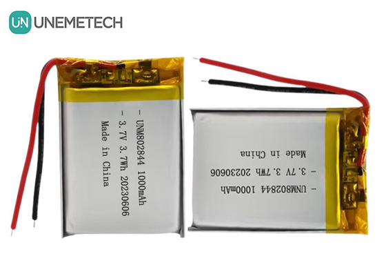 3باتری لیتیوم ایون قابل شارژ 1000mAh 802844 باتری پلیمر لیتیوم برای لوازم خانگی کوچک