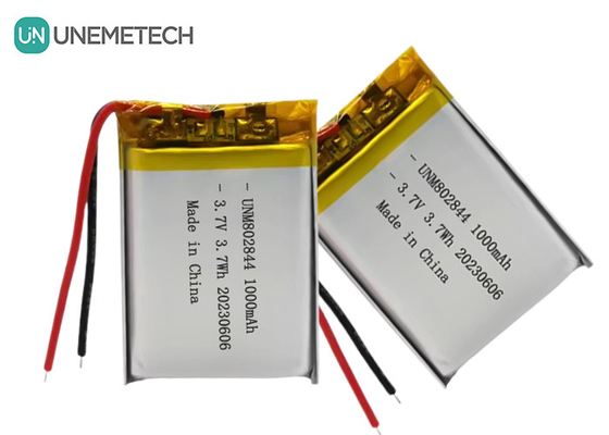 3باتری لیتیوم ایون قابل شارژ 1000mAh 802844 باتری پلیمر لیتیوم برای لوازم خانگی کوچک