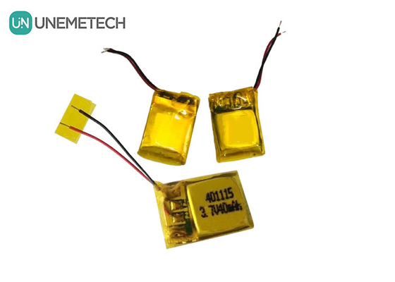UNEMETECH 401115 باتری لیتیوم پلیمر قابل شارژ / 3.7V 40mAh باتری هدفون