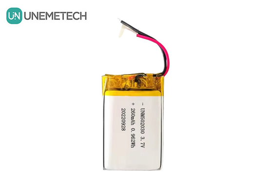 باتری های لیپو قابل شارژ 502030 / 3.7V 260mAh باتری کوچک لیتیوم پلیمر سفارشی