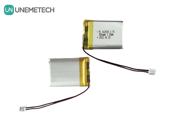 طول عمر چرخه 3.7V 500mAh باتری پلیمر لی قابل شارژ 602535 برای محصولات دیجیتال