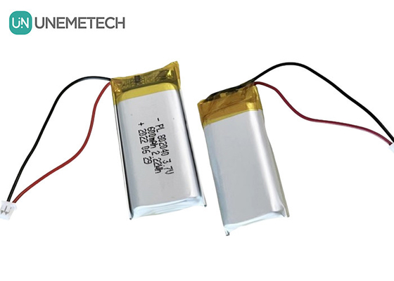 3.7V 600mAh باتری پلیمر لی قابل شارژ 802040 برای محصولات الکترونیکی