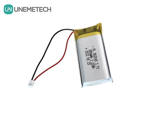 3.7V 600mAh باتری پلیمر لی قابل شارژ 802040 برای محصولات الکترونیکی