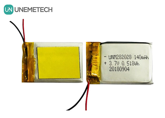 باتری لیپو با تخلیه خود کم 282028 / 3.7V باتری پلیمر لیتیوم 140mAh برای دستگاه های پوشیدنی