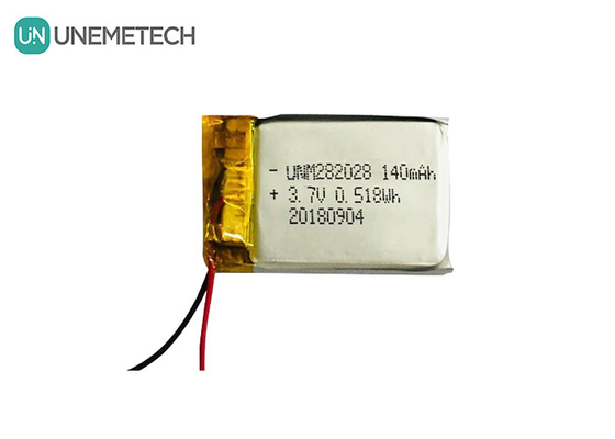 باتری لیپو با تخلیه خود کم 282028 / 3.7V باتری پلیمر لیتیوم 140mAh برای دستگاه های پوشیدنی