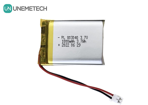3باتری پلیمر لیتیوم 7 ولت 803040 1000mAh باتری پلی لیتیوم برای ابزار آرایشی