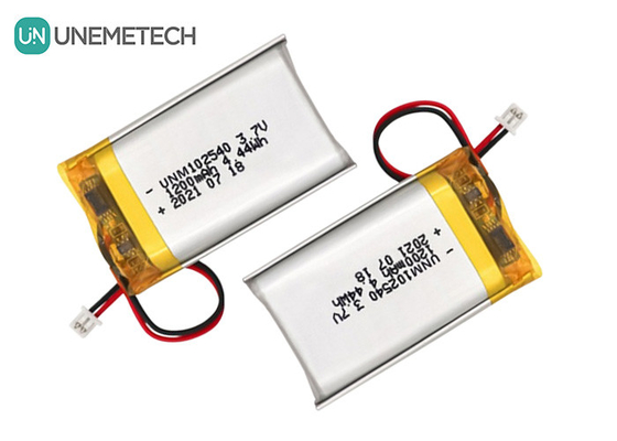 باتری پلیمر لیتیوم سفارشی 102540 3.7V 1200mAh باتری لیپو برای تجهیزات زیبایی