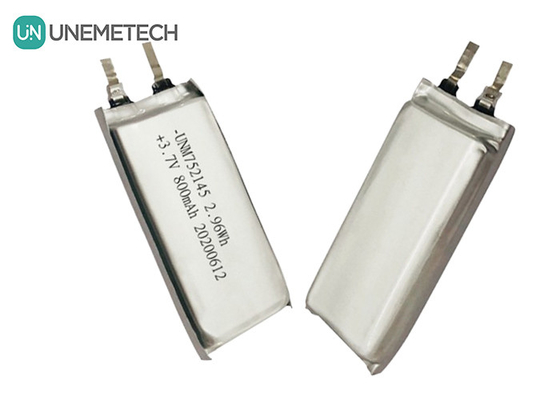 MSDS تایید شده 3.7V 800mAh باتری پلیمر لیتیوم قابل شارژ 752145 برای دستگاه های پوشیدنی