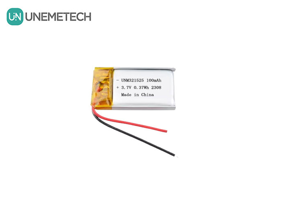 3.7V 80mAh 321525 شارژ مجدد باتری لیتیوم یون پلیمر 1C برای محصولات الکترونیکی