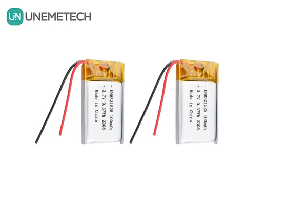 3.7V 80mAh 321525 شارژ مجدد باتری لیتیوم یون پلیمر 1C برای محصولات الکترونیکی
