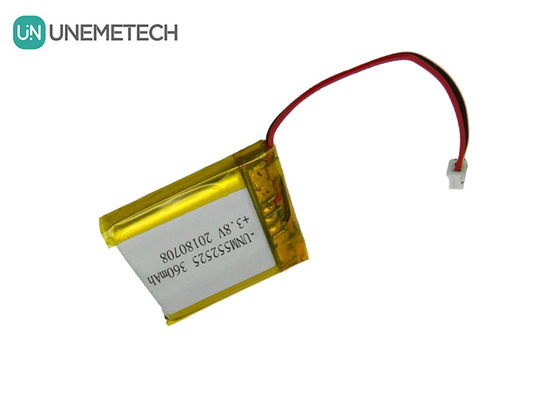 4.35V 360mAh باتری لیتیوم یون پلیمر ولتاژ بالا 552525 3.8V برای دستگاه های قابل حمل