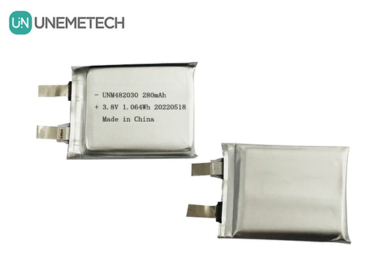 3.8V 280mAh باتری لیپو 482030 4.35V باتری پلیمر لیتیوم یون ولتاژ بالا CE تایید شده