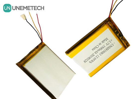 3.7V 3500mAh باتری لیتیوم پلیمر بزرگ سفارشی 835063 برای تجهیزات زیبایی پزشکی