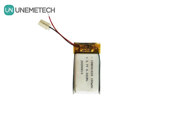 391629 باتری پلیمر لیتیوم قابل شارژ 3.7V 160mAh باتری لیپو برای محصولات پوشیدنی هوشمند