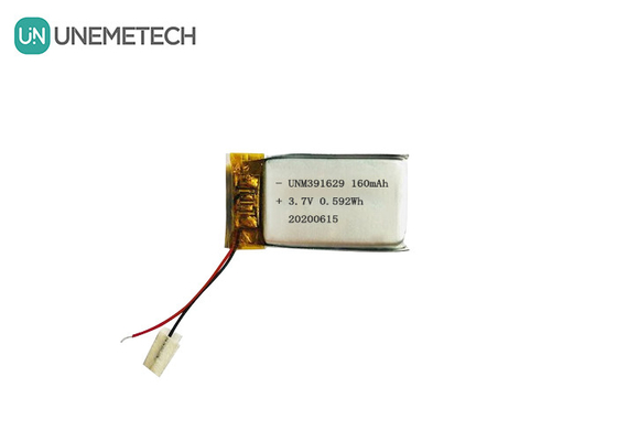 391629 باتری پلیمر لیتیوم قابل شارژ 3.7V 160mAh باتری لیپو برای محصولات پوشیدنی هوشمند