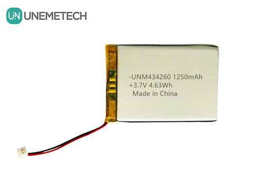 4.63Wh باتری پلیمر لیتیوم قابل شارژ 434260 3.7V 1250mAh برای کیف شارژ