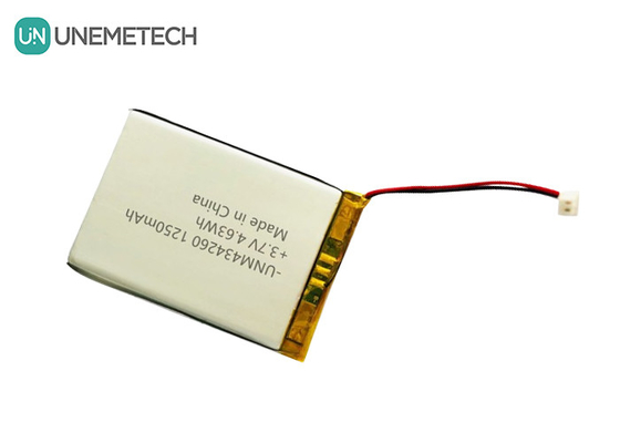 4.63Wh باتری پلیمر لیتیوم قابل شارژ 434260 3.7V 1250mAh برای کیف شارژ