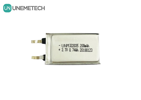 باتری پلیمر لی مرسوم قابل شارژ 322035 3.7V 200mAh برای هدست های بی سیم