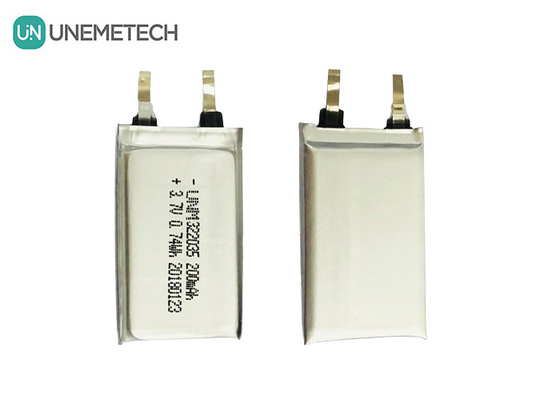 باتری پلیمر لی مرسوم قابل شارژ 322035 3.7V 200mAh برای هدست های بی سیم