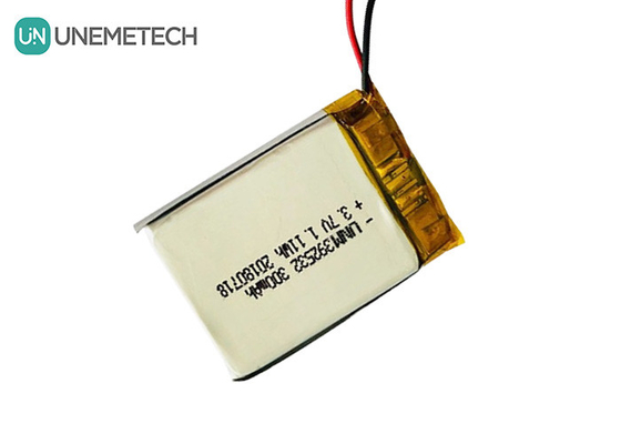ردیاب GPS باتری پلیمر لیتیوم سفارشی / 3.7V 300mAh 392532 باتری لیپو قابل شارژ