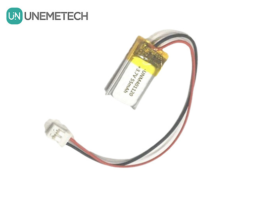 401120 3.7V 55mAh باتری های لیپو سفارشی / هدفون باتری های ریچارج لیپو