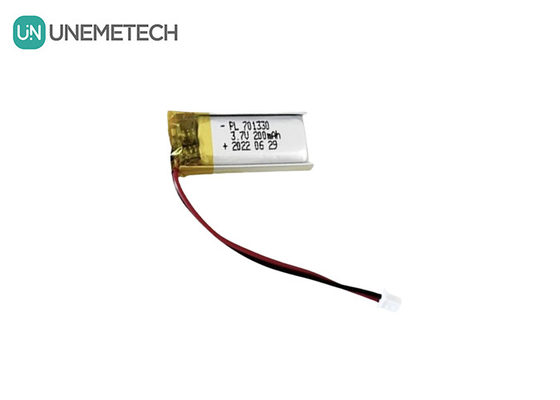 3.7V 200mAh باتری پلیمر لیتیوم تک سلولی 701330 باتری کیسه ای برای هدست