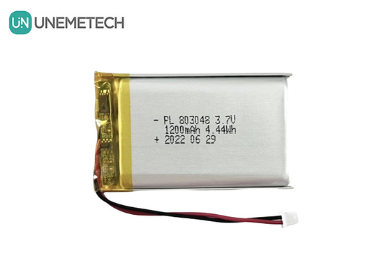 3.7V 1200mAh باتری لیتیوم یون پلیمر 803048 باتری لیتیوم یون پلیمر برای ابزار آرایشی