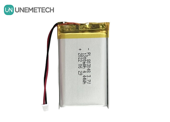 3.7V 1200mAh باتری لیتیوم یون پلیمر 803048 باتری لیتیوم یون پلیمر برای ابزار آرایشی